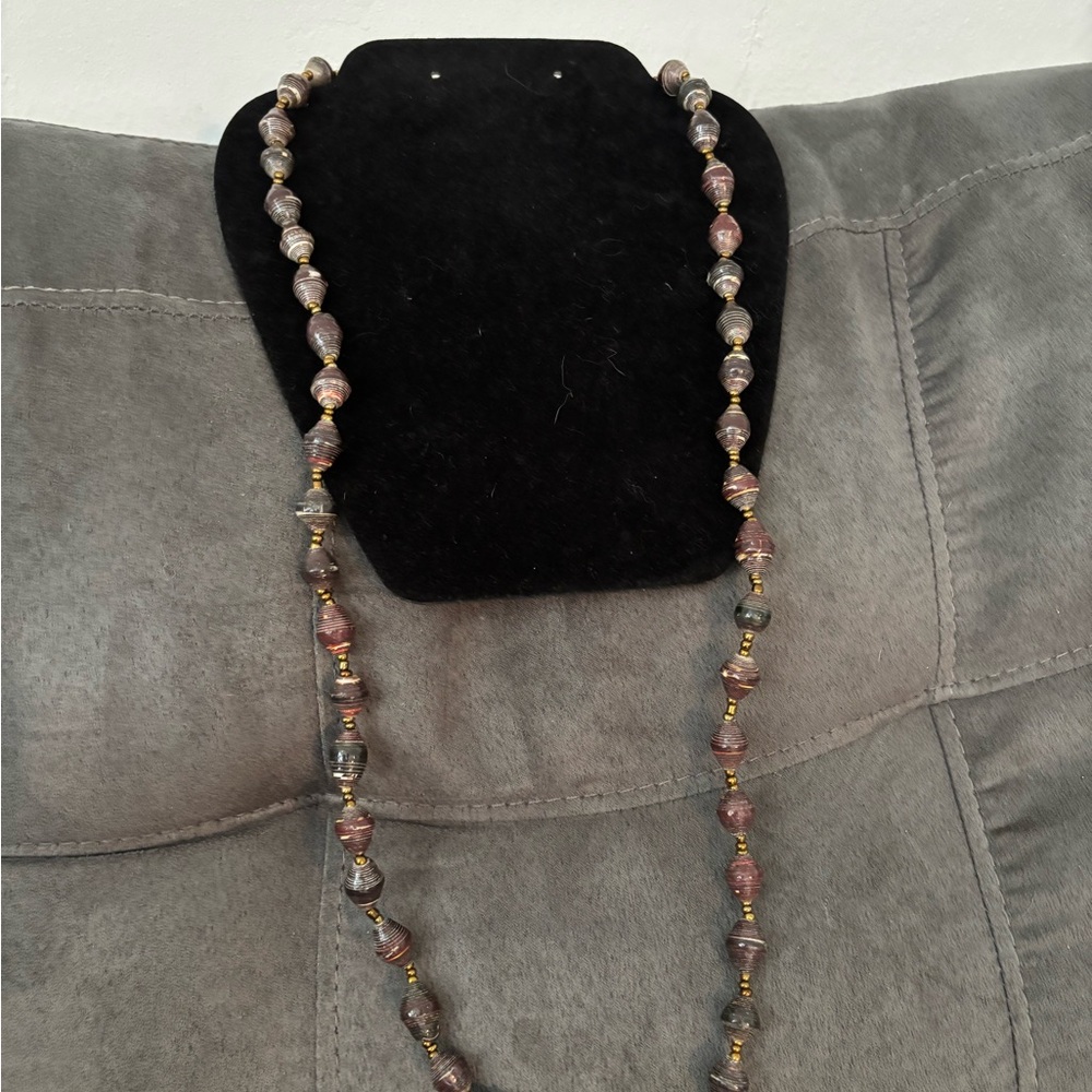Elegant Beaded Necklace. New handmade in Rwanda